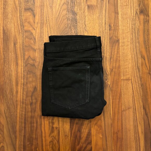 Everlane Black Uniform Stretch Organic Denim Size 34x32 - Picture 1 of 6